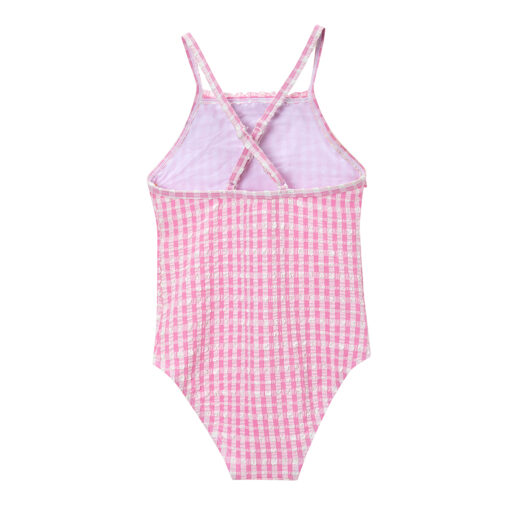 Smooth Durable Fabric Girls One-Piece Swimsuit for Summer Fun - Image 3